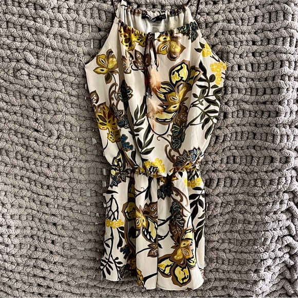 Floral Print Jumpsuit Made In Italy - Picture 1 of 14